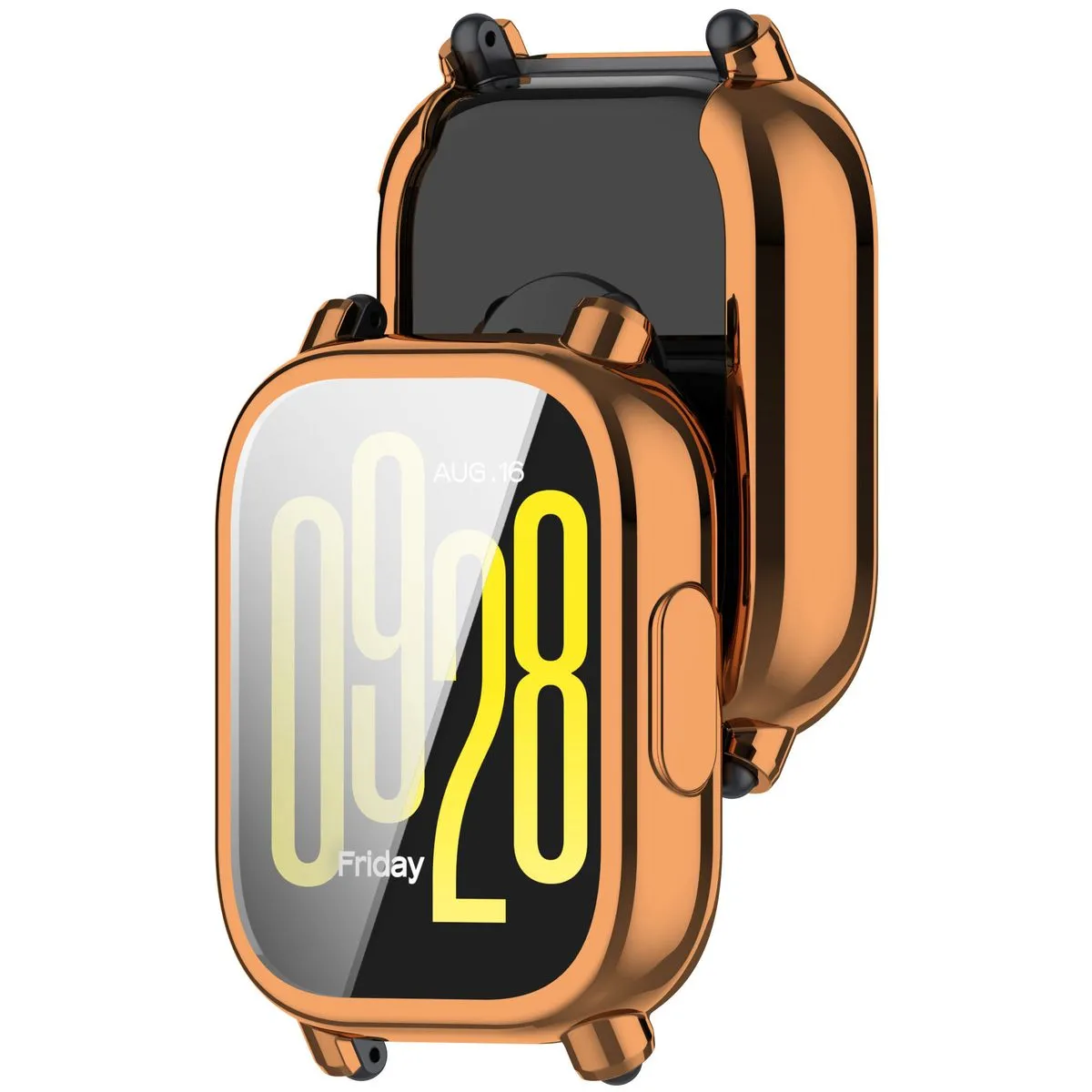 Etui Bizon Case Watch Felipe do Xiaomi Redmi Watch 5 Lite Różowozłoty