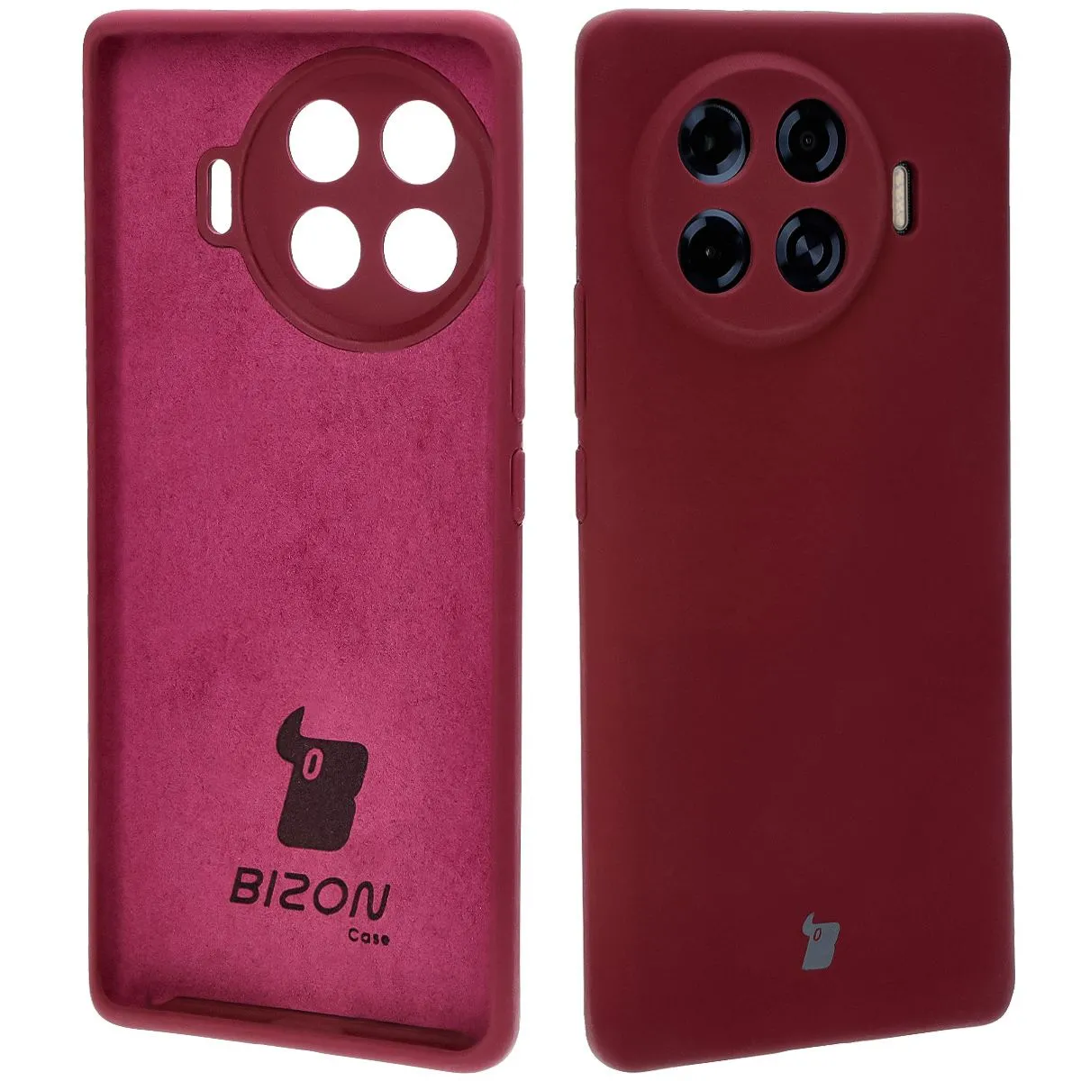 Etui Bizon Bizon Soft Case do Tecno Spark 20 Pro+ Ciemnofioletowy