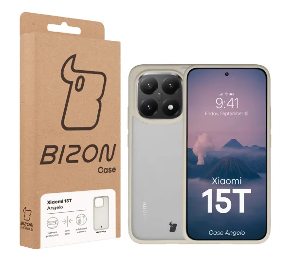 Bizon Angelo do Xiaomi 15T z beżową ramką