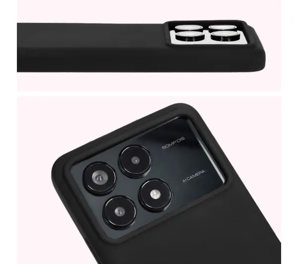 Bizon Soft Case do Xiaomi Poco F6 Pro Czarny