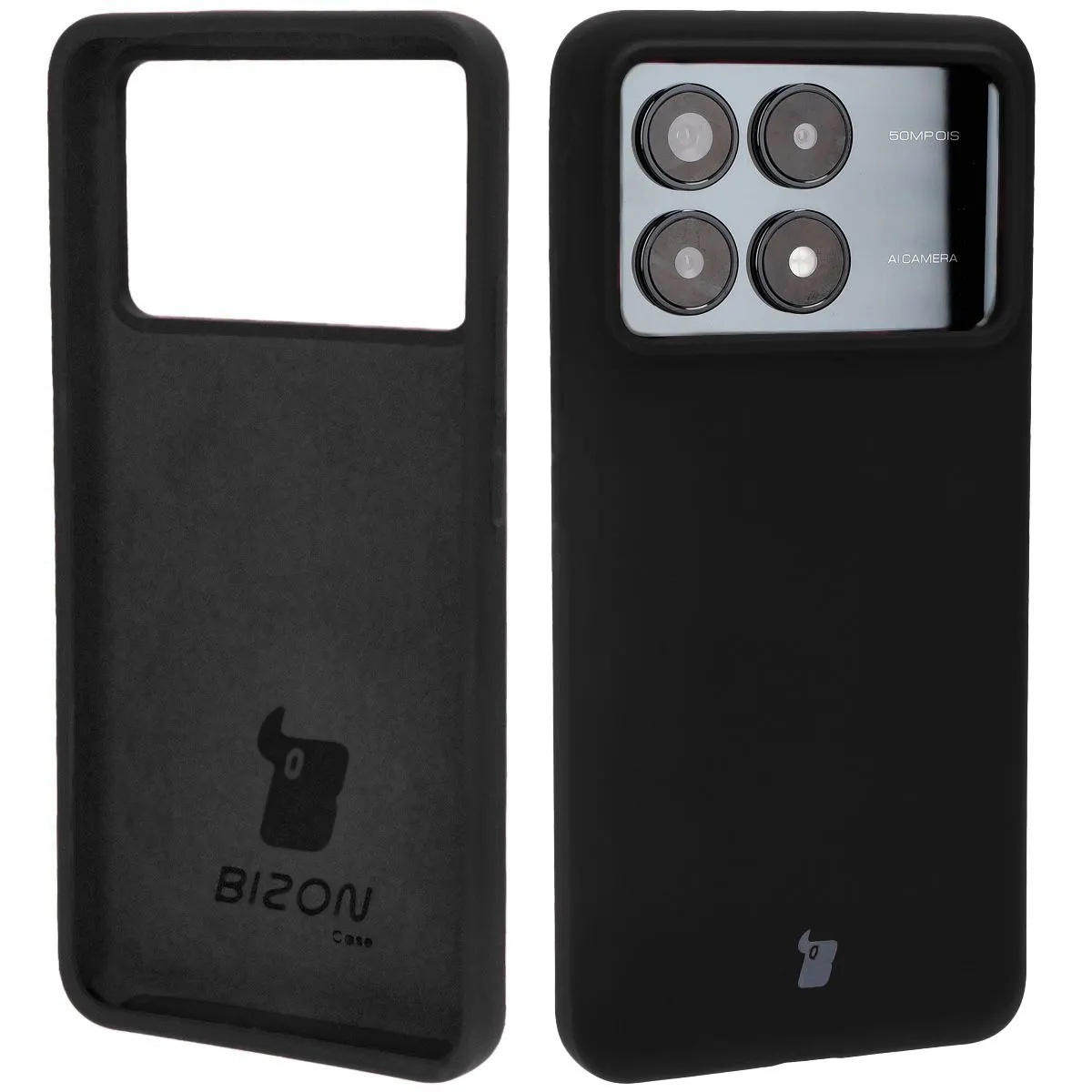 Etui Bizon Soft Case do Xiaomi Poco F6 Pro Czarny
