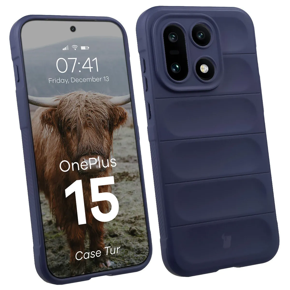 Etui Bizon Tur do OnePlus 15 Niebieski