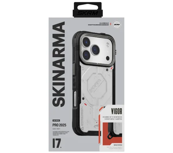 Skinarma Vigor MagSafe do iPhone 17 Pro Jasnoszary