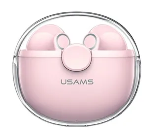 USAMS BU12 Series TWS Douszne Bluetooth 5.1 Różowy