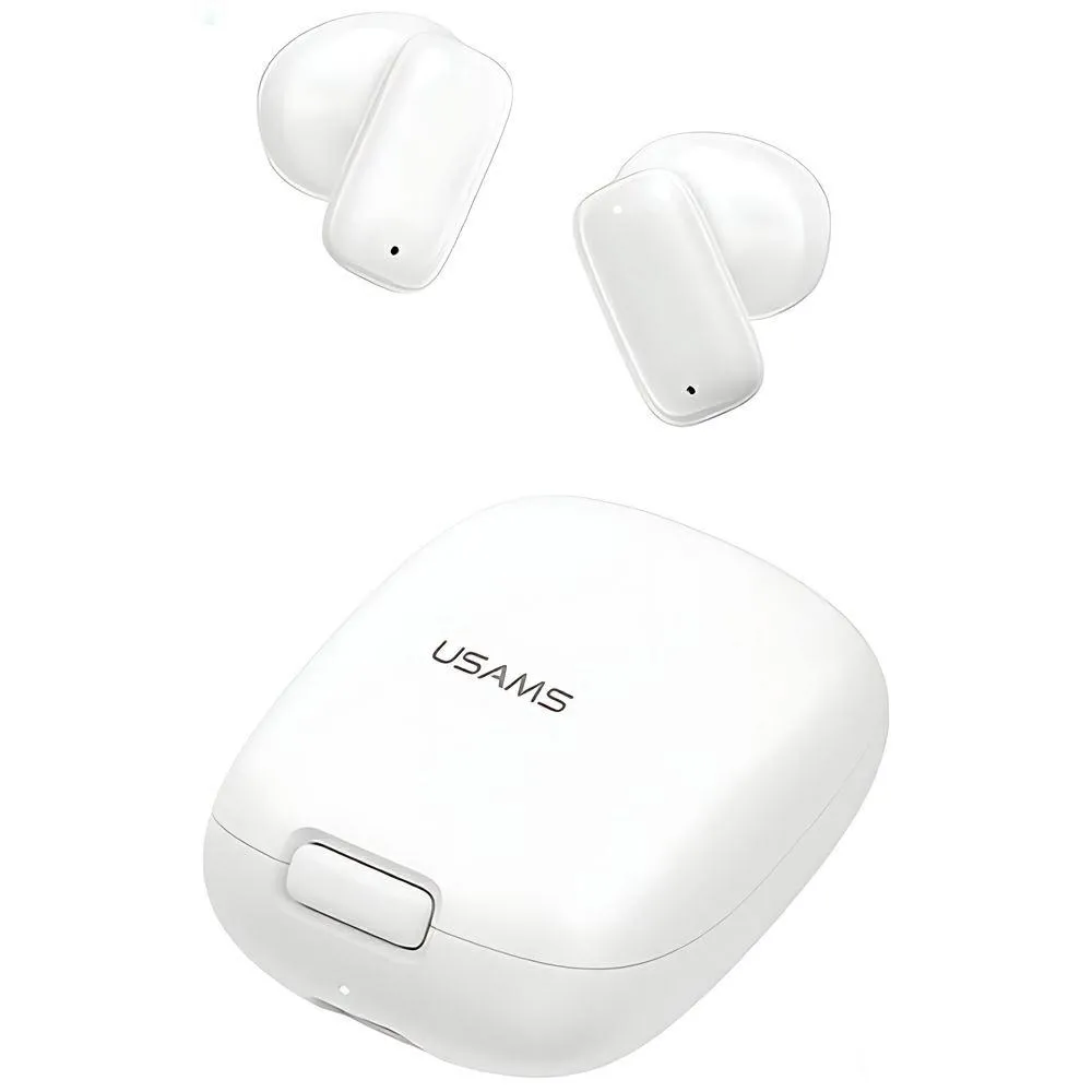 Słuchawki bezprzewodowe USAMS ID25 Series TWS Douszne Bluetooth 5.3 Biały