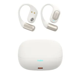 Słuchawki bezprzewodowe Nubia LiveFlip Przewodnictwo powietrzne Bluetooth 5.4 Funkcje AI Biały