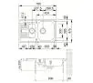 Zlewozmywak Franke Euroform EFL 651-78 Stalowy Len