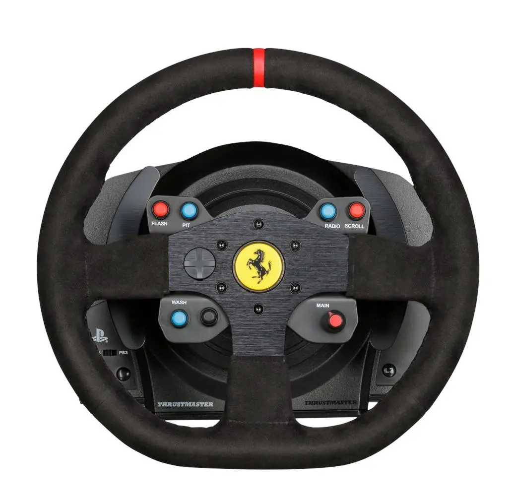 фото Комплект (кермо, педалі) Thrustmaster T300 Ferrari Integral RW Alcantara edition Black (4160652) 1