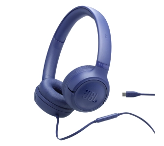 Słuchawki przewodowe JBL Tune 530C USB-C Nauszne Mikrofon Niebieski