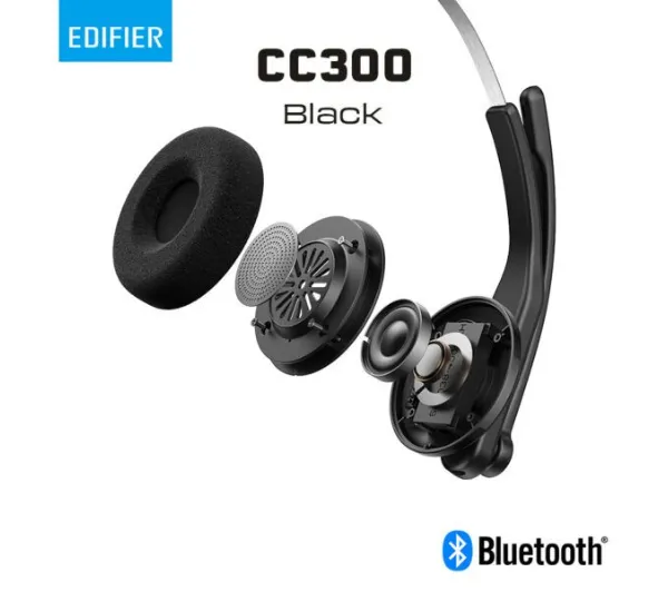Edifier CC300 Nauszne Mono Czarny