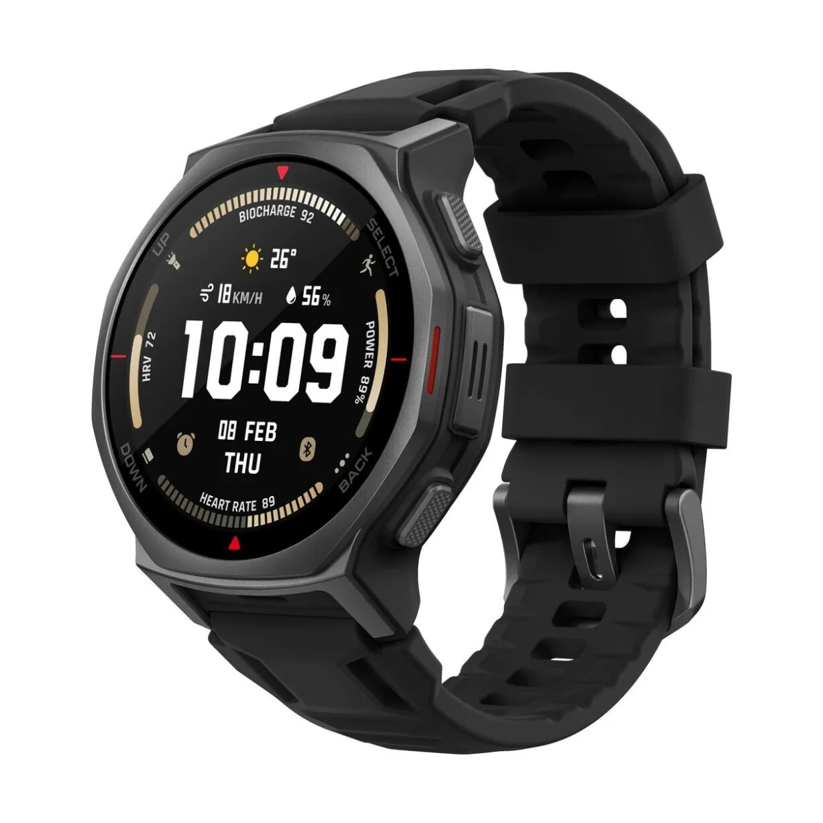 Smartwatch Amazfit T-Rex 3 Pro 44mm Funkcje AI Czarny