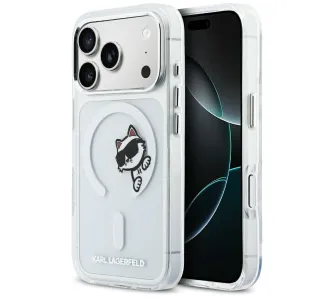 Etui Karl Lagerfeld IML Peekaboo MagSafe do iPhone 17 Pro Przezroczysty