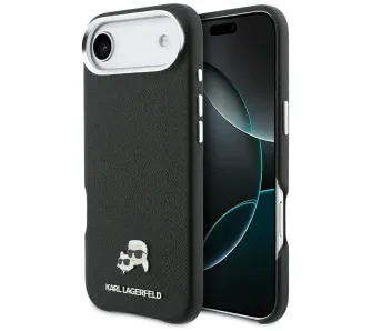 Etui Karl Lagerfeld Karl & Choupette Head Pins Saffiano MagSafe do iPhone Air Czarny
