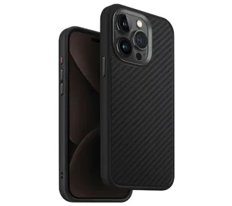 Etui UNIQ Keva iPhone 15 Pro Max 6.7" Magclick Charging Czarny
