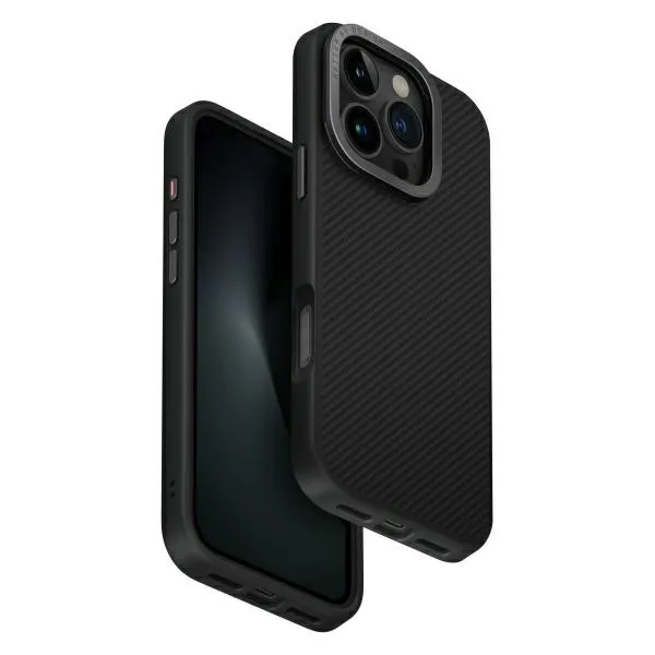 Etui UNIQ Keva Max Magclick Charging do iPhone 16 Pro 6.3" Czarny