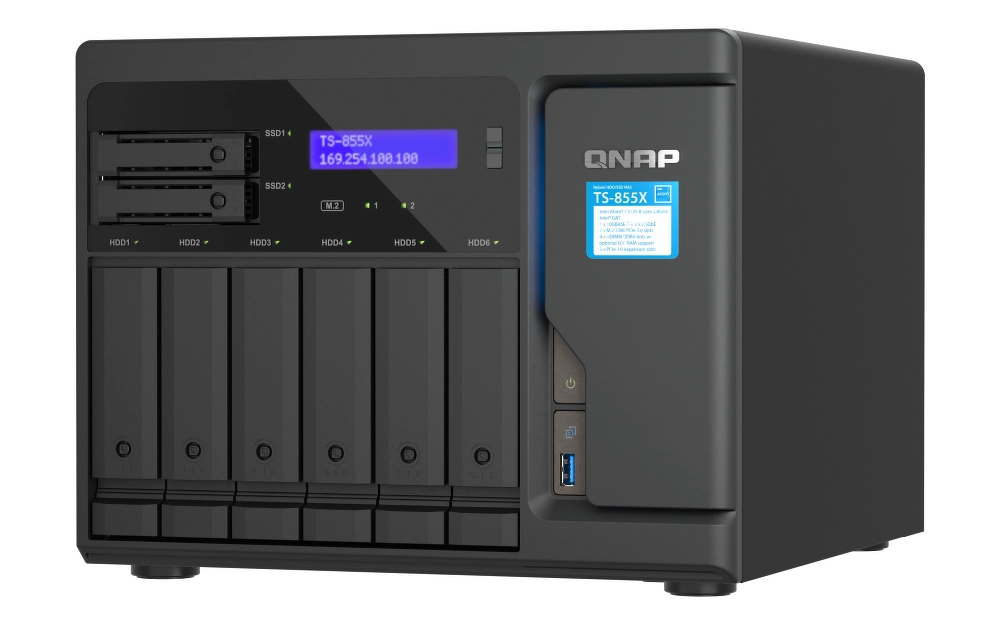 Dysk sieciowy QNAP TS-855X-8G Czarny