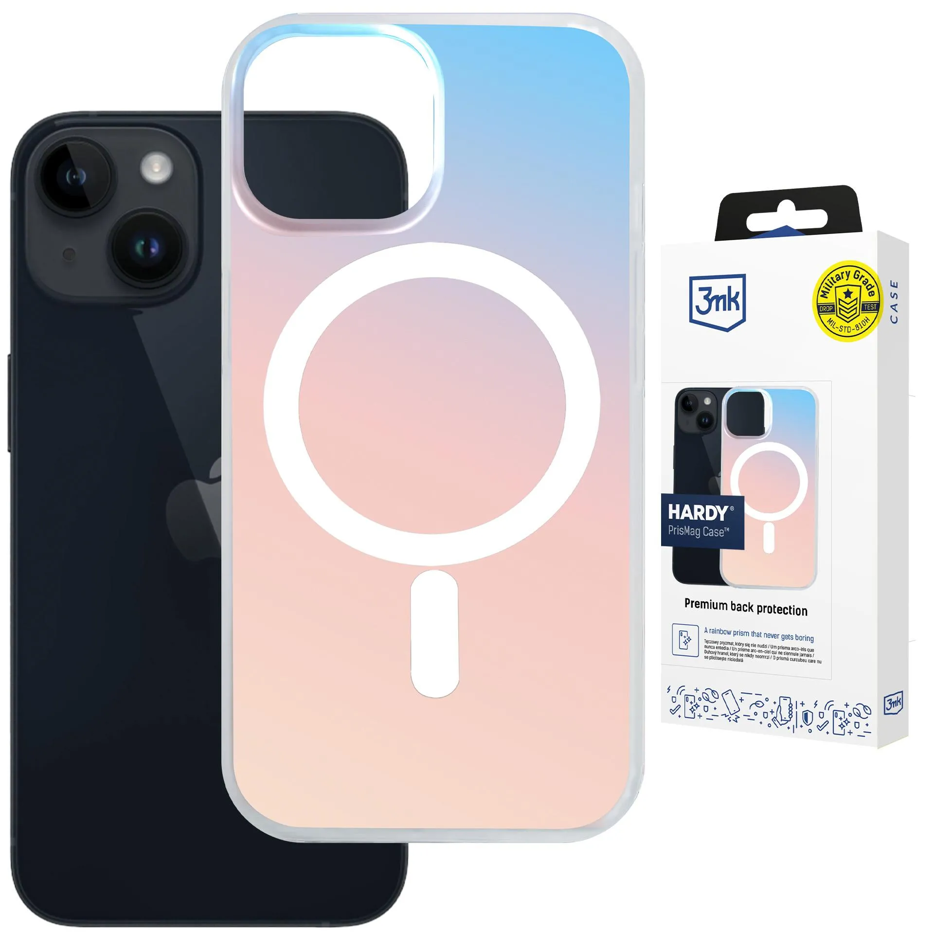 Etui 3mk Hardy PrisMag Case do iPhone 13 14 Holograficzny