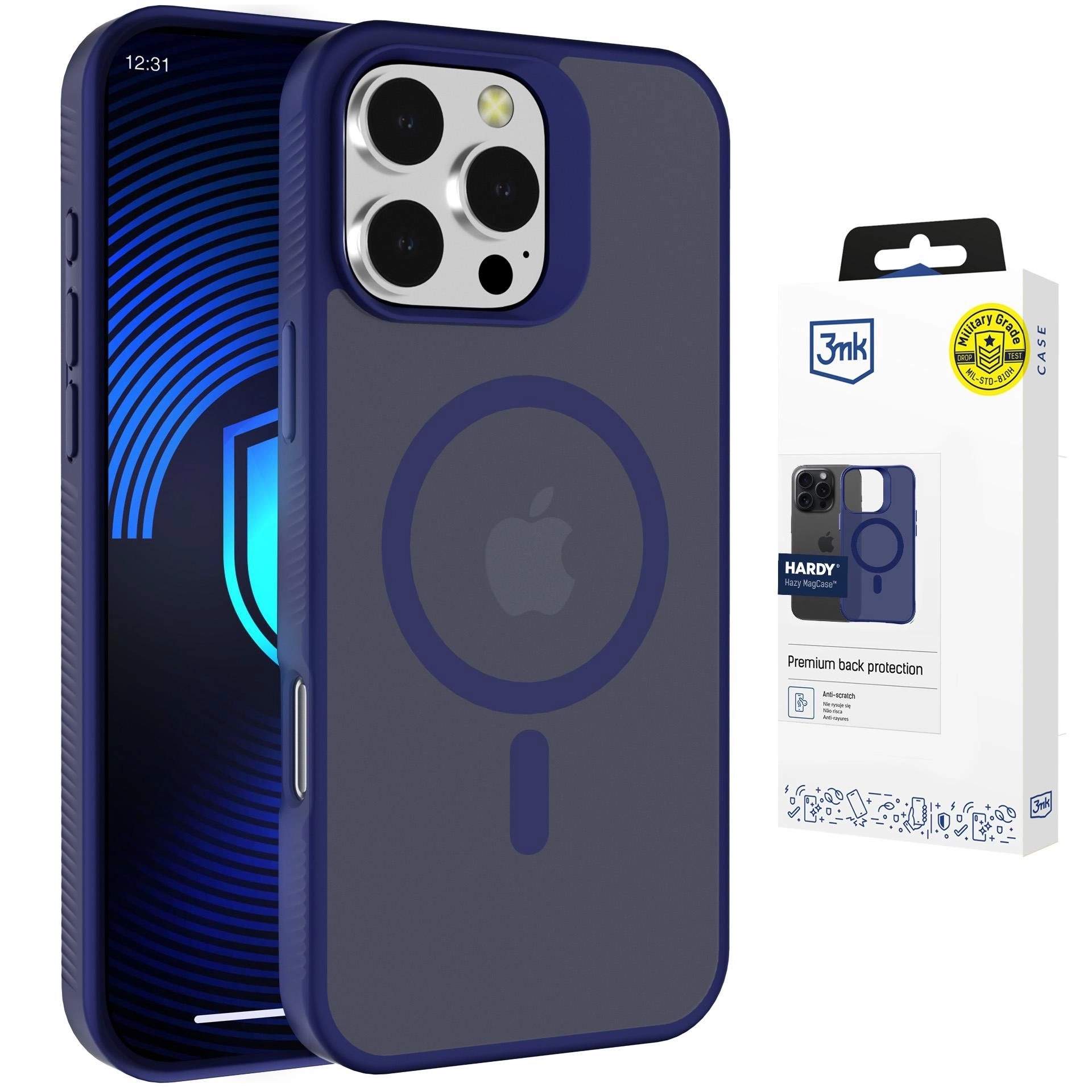 Etui 3mk Hardy MagCase do iPhone 16 Pro Max Niebieski