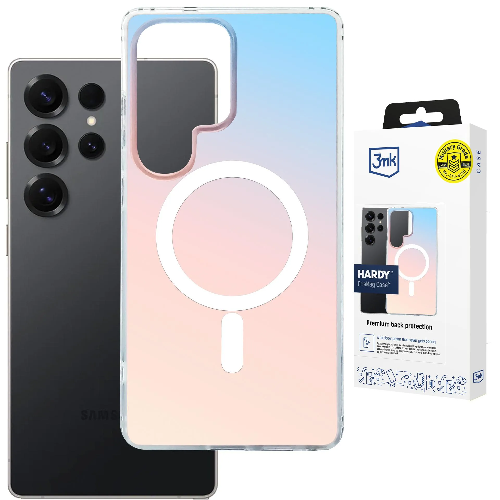 Etui 3mk &nbsp;Hardy PrisMag Case do Galaxy S23 Ultra Holograficzny