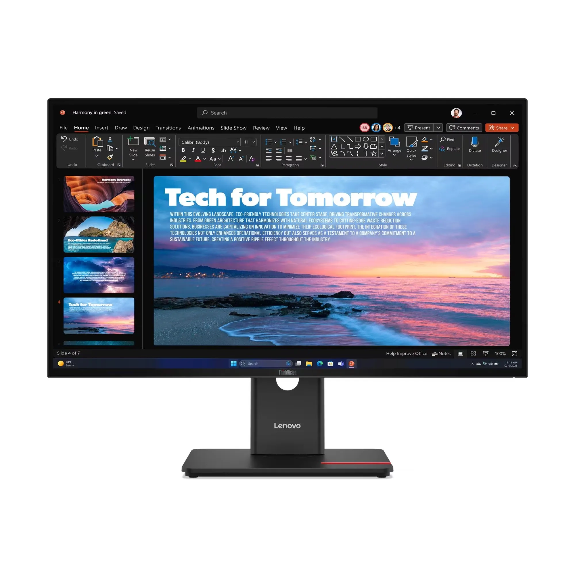 Monitor Lenovo ThinkVision T27QD-40 (64AAGAT2EU) 27" 2K IPS 120Hz 4ms