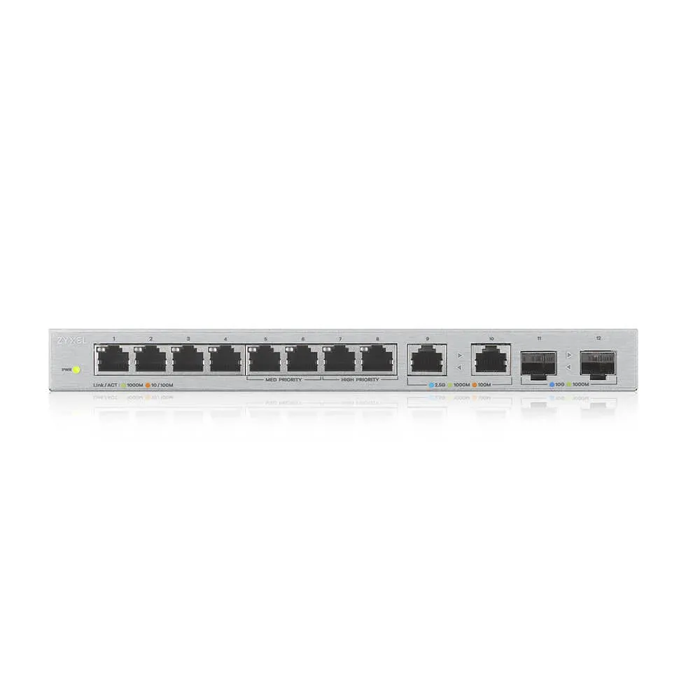 Switch ZyXEL XGS1010-12-ZZ0102F Srebrny