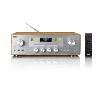 Radioodbiornik Imperial DABMAN 280CDWDSI Radio FM DAB+ Bluetooth Brązowo-srebrny