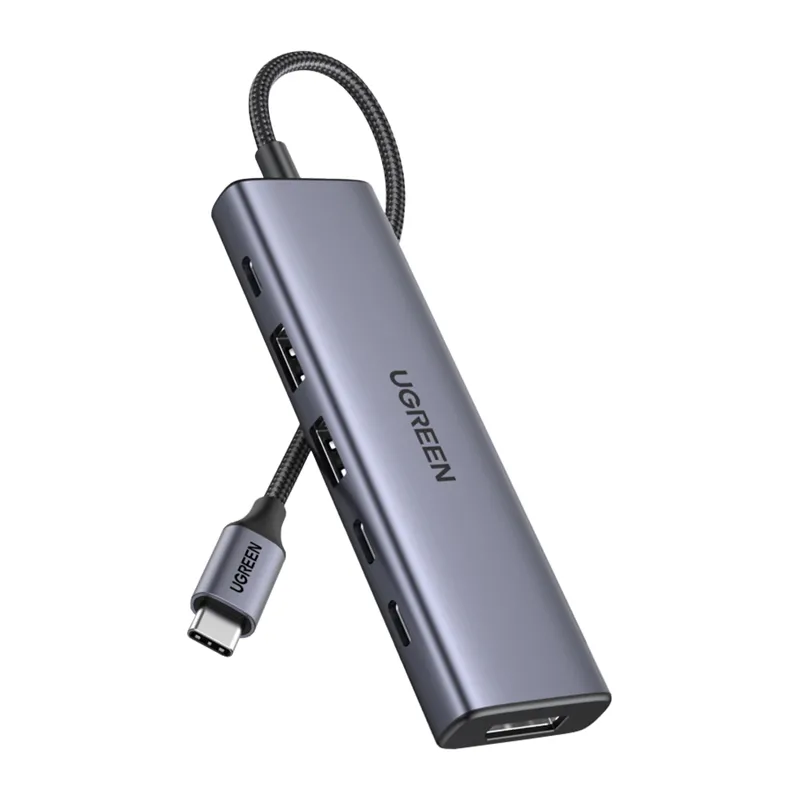 Hub USB UGREEN CM511 6w1 USB DP 4K PD 100W