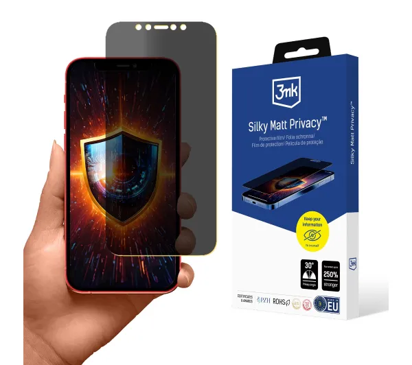 3mk Silky Matt Privacy do iPhone 12