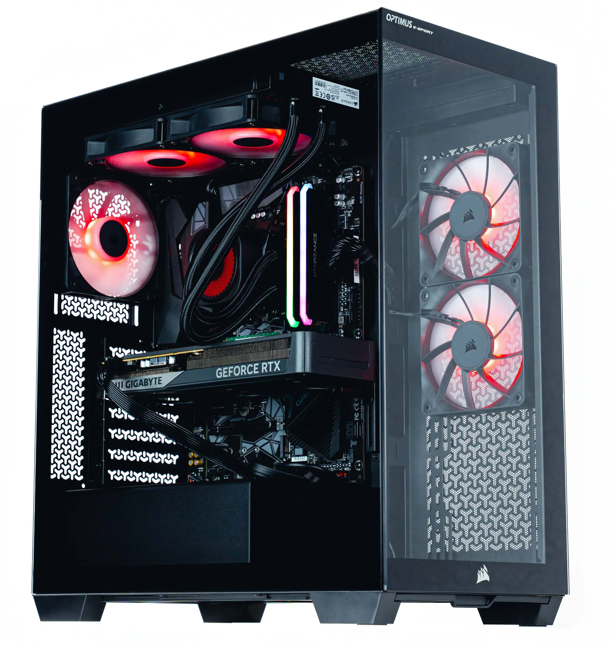 Komputer gamingowy Optimus E-Sport GB550T-CR11 R7 5800X 16GB RAM 1TB Dysk SSD RTX5070 Win11