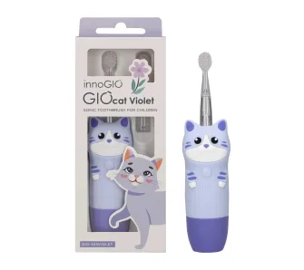 Szczoteczka elektryczna dla dzieci Innogio GIOcat Violet GIO-453
