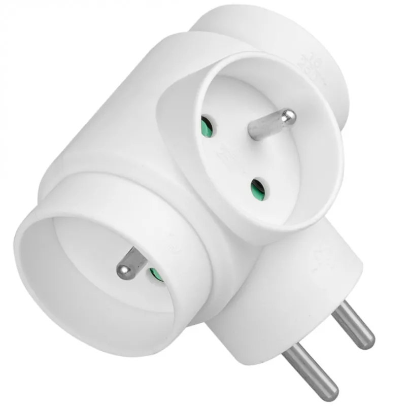 Rozgałęziacz Vayox VA0276 3 gniazda Biały