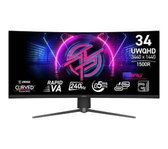 Monitor MSI MPG 346CQRF X24 34" UWQHD Rapid VA 240Hz 0,5ms Zakrzywiony Gamingowy