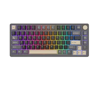 Klawiatura mechaniczna Royal Kludge RK-M75 Phantom Silver Switch Szaro-Czarny