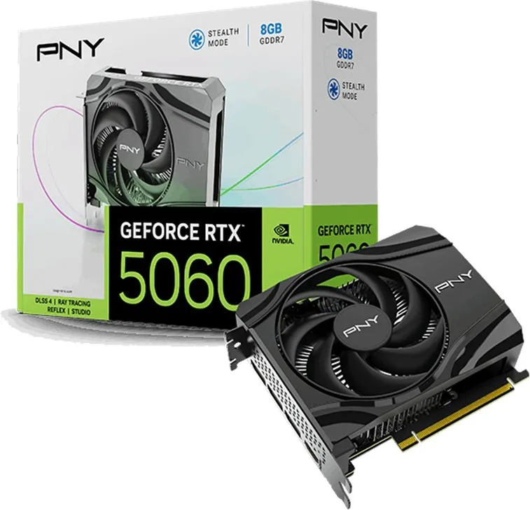 Karta graficzna PNY GeForce RTX 5060 Single Fan 8GB GDDR7 128bit DLSS 4