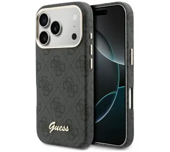 Etui Guess 4G Script MagSafe do iPhone 17 Pro Max Czarny