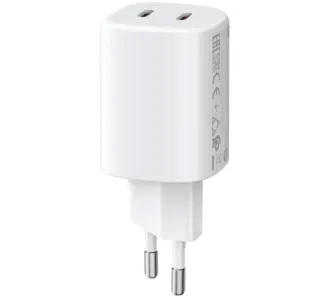 Ładowarka sieciowa Xiaomi Nano Turbo Charging 2x USB-C 45W Biały