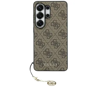 Etui Guess 4G Classic Logo Charm MagSafe do Galaxy S26 Ultra Brązowy