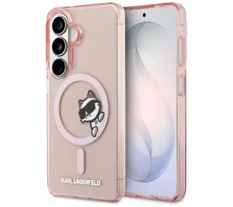 Etui Karl Lagerfeld IML Peekaboo Choupette MagSafe do Galaxy S26 Różowy