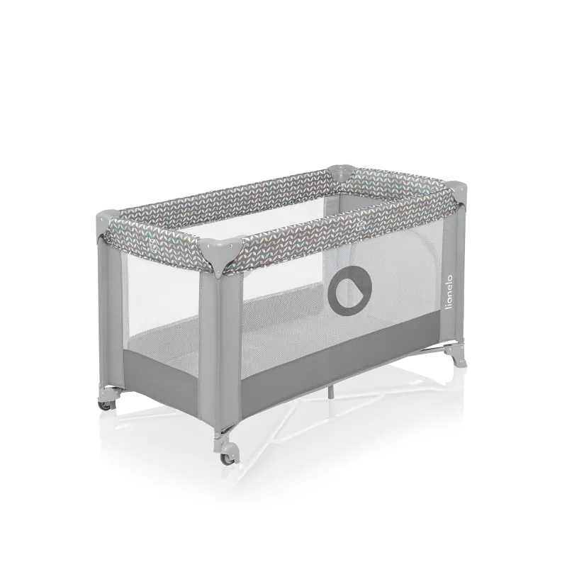 Łóżeczko turystyczne Lionelo Stefi Grey Concrete Multicolor