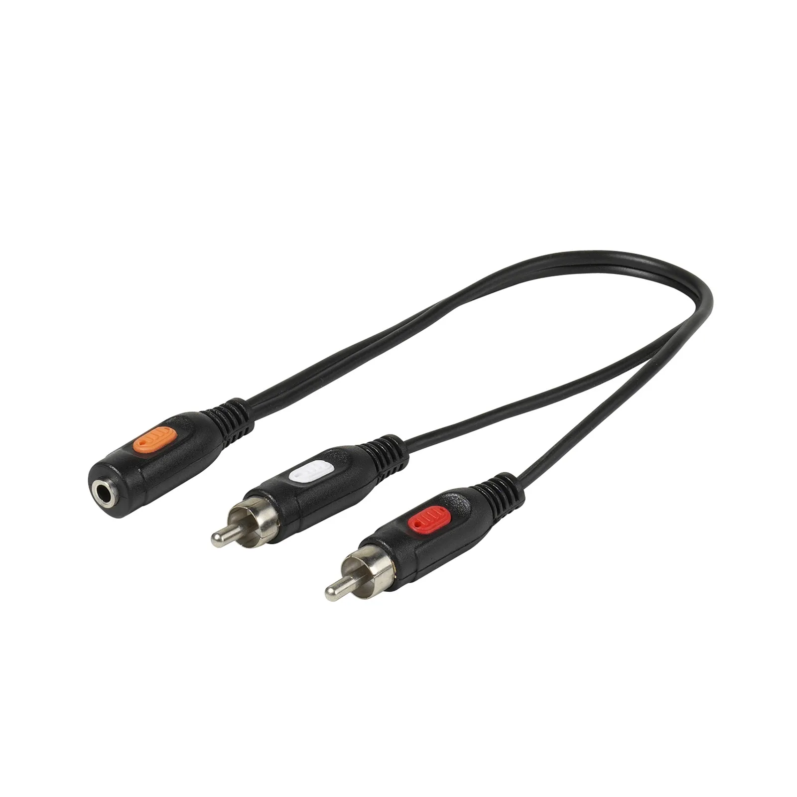 Adapter Vivanco 46043 2x RCA - gniazdo jack 3,5mm, 0,2m
