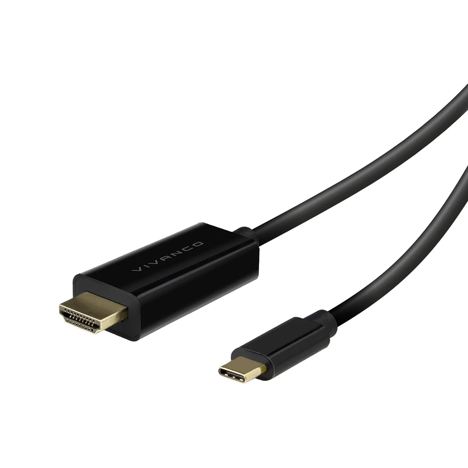 Kabel HDMI Vivanco VNITTYCHDMI30MMG USB-C - HDMI 3m Czarny