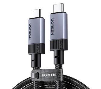 Kabel UGREEN L705 USB4 Gen 3 USB-C do USB-C 240W 1m Szary
