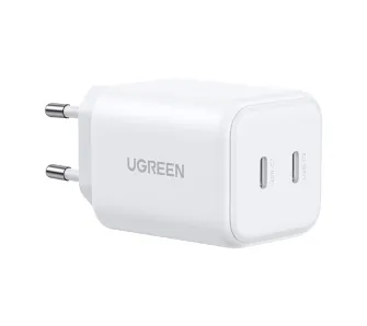 Ładowarka sieciowa UGREEN X526 GaN 2x USB-C 45W Biały