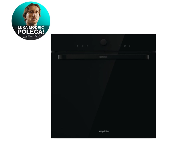 Piekarniki do zabudowy - Gorenje BOS67371SYB Pizza 300C Termoobieg Grill Pieczenie na parze Czarny