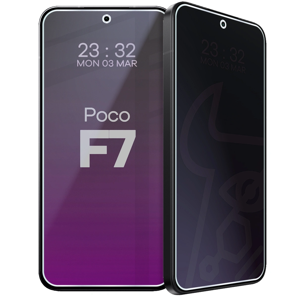Szkło hybrydowe Bizon prywatyzujące Glass Mule Shadow do Xiaomi POCO F7