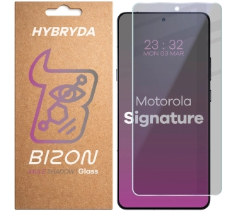 Szkło hybrydowe Bizon prywatyzujące Glass Mule Shadow do Motorola Signature