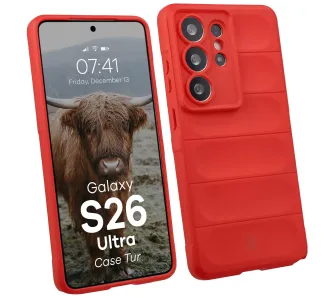 Etui Bizon Tur do Galaxy S26 Ultra Czerwony