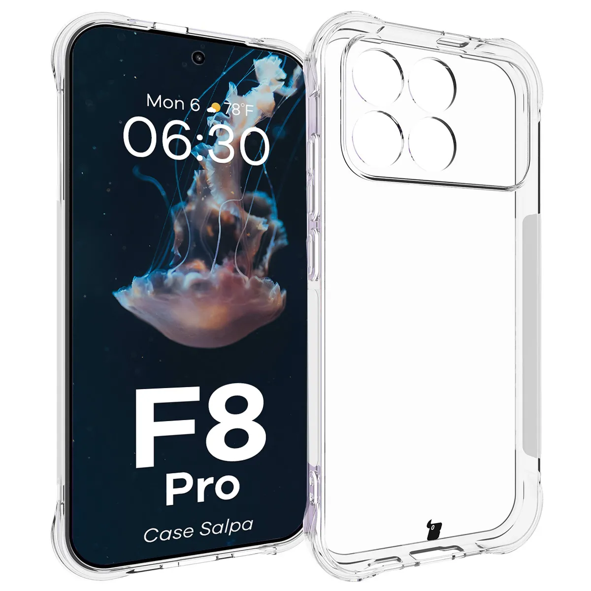 Etui Bizon Salpa do Xiaomi POCO F8 Pro Przezroczysty