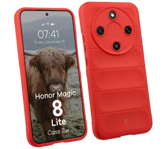 Etui Bizon Tur do Honor Magic8 Lite Czerwony