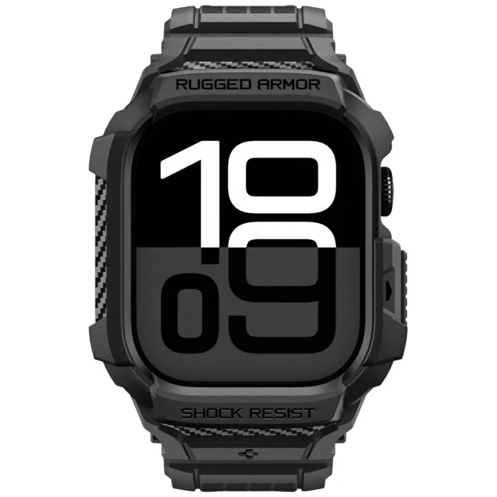 Pasek Spigen Rugged Armor Pro V2 do Apple Watch 10 / 11 42mm Czarny